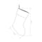 Glitzhome® 21" Merry Christmas Dachshund Stocking, Set Of 2